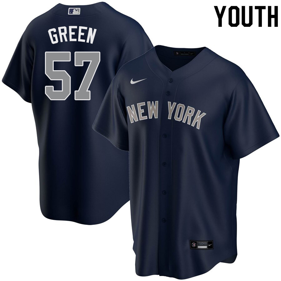 2020 Nike Youth #57 Chad Green New York Yankees Baseball Jerseys Sale-Navy